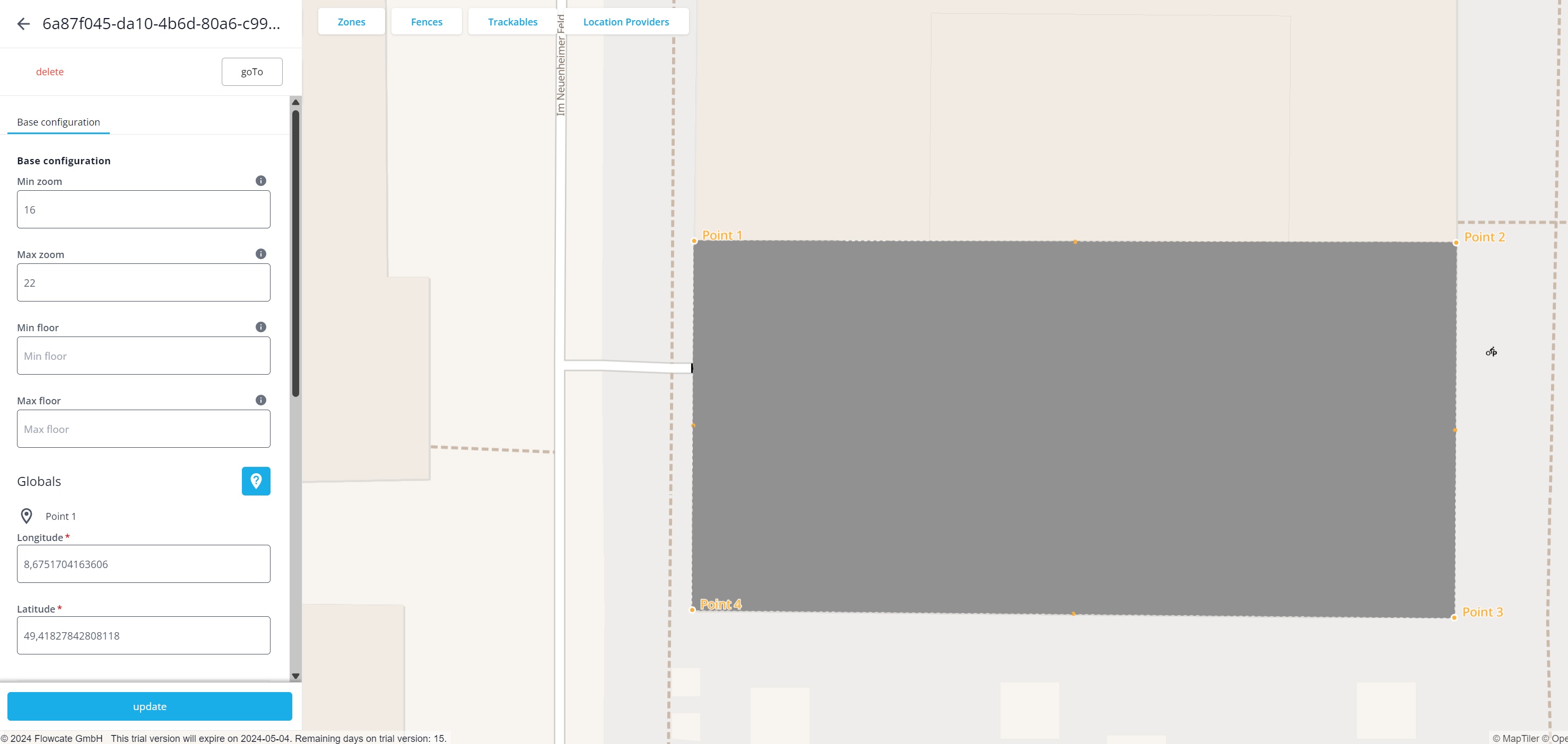 Floor Plan Image Configuration